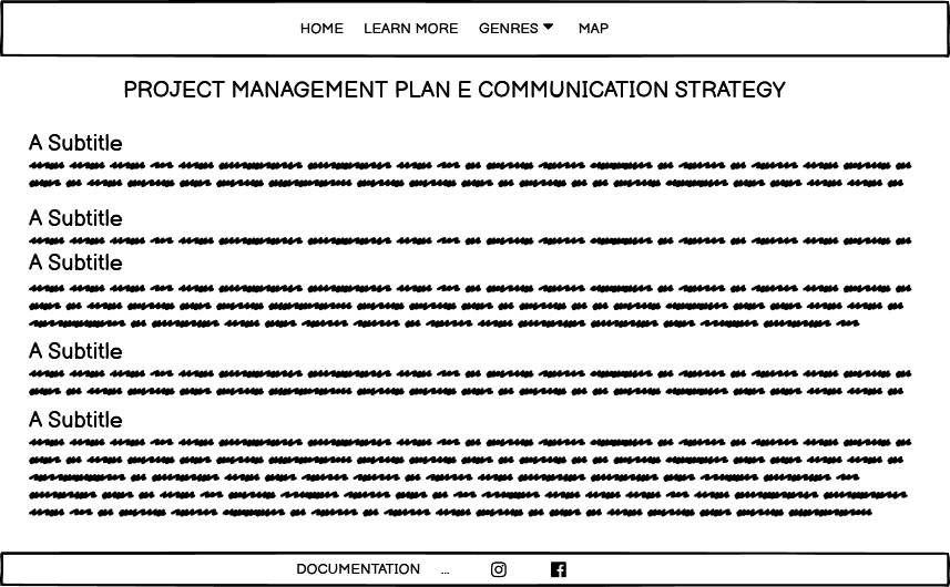 documentation wireframe